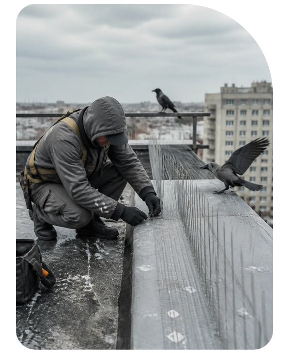 Защита от ворон под ключ в Улане-Удэ по цене от 5122 р. | Сенат-Лнд